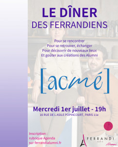 Dîner des Ferrandiens #3 I Restaurant gastronomique Acmé