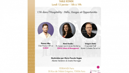 Table ronde  #1 I "L'IA dans l'hospitality : Défis, Usages et Opportunités"
